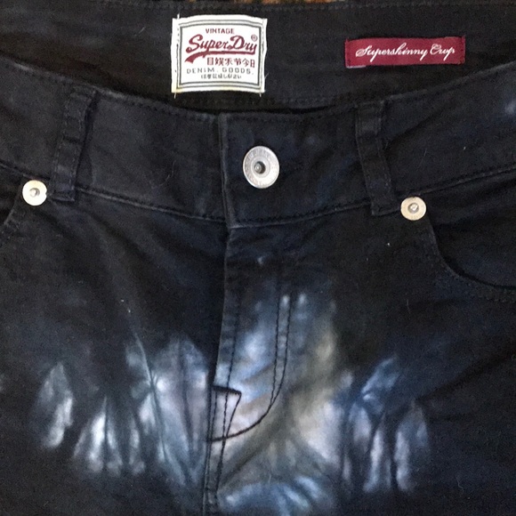 VINTAGE SUPER SKINNY DENIM CROP JEANS - Picture 2 of 8